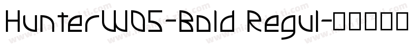 HunterW05-Bold Regul字体转换